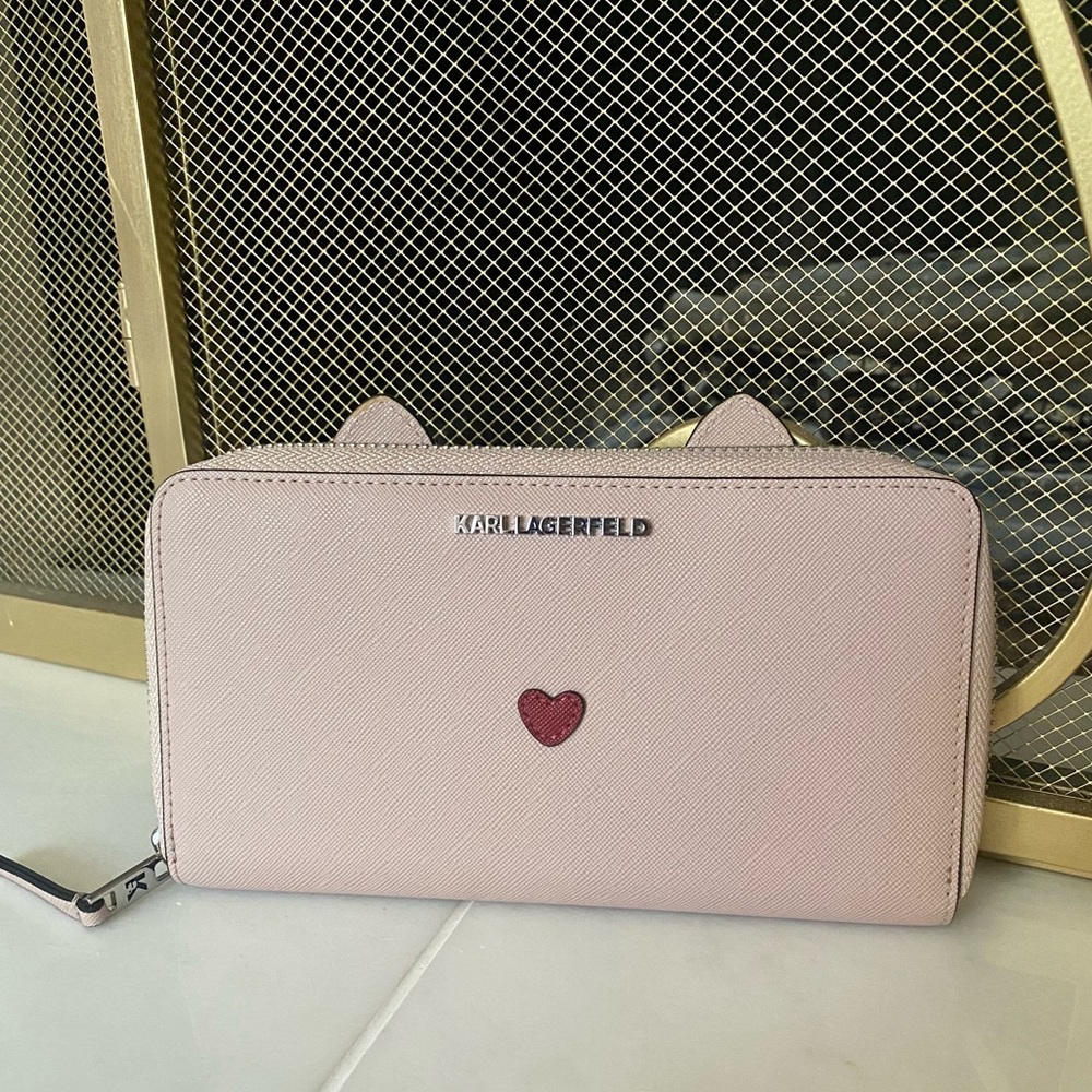 Karl Lagerfeld Pink Kitty Wallet